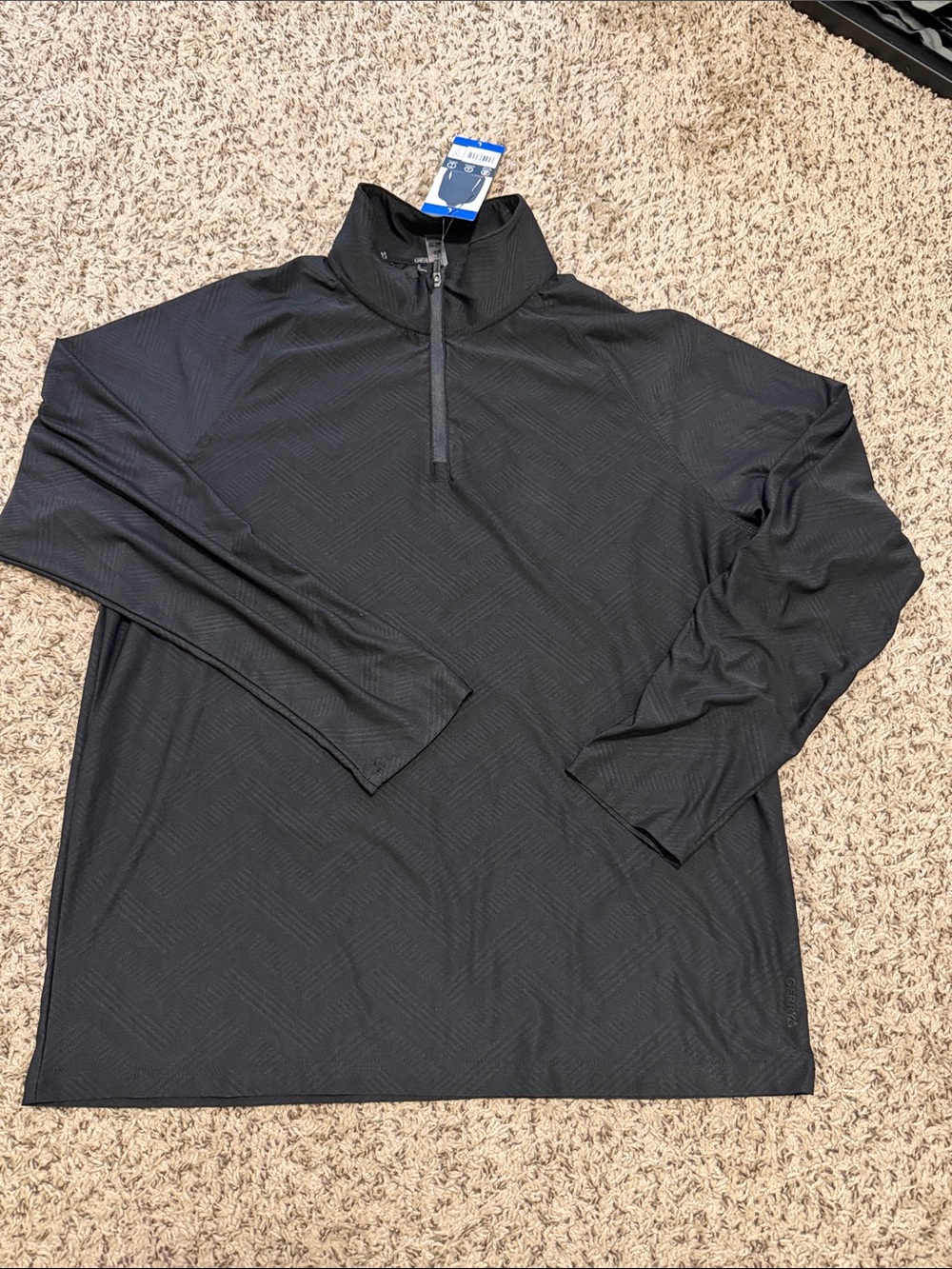 Gerry Men's Moisture Wicking Active Stretch Long Sleeve Quarter Zip Pullover